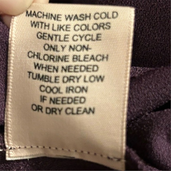 Philosophy Women's Long Sleeve Purple Knee Length Shift Dress Size L - Picture 7 of 12